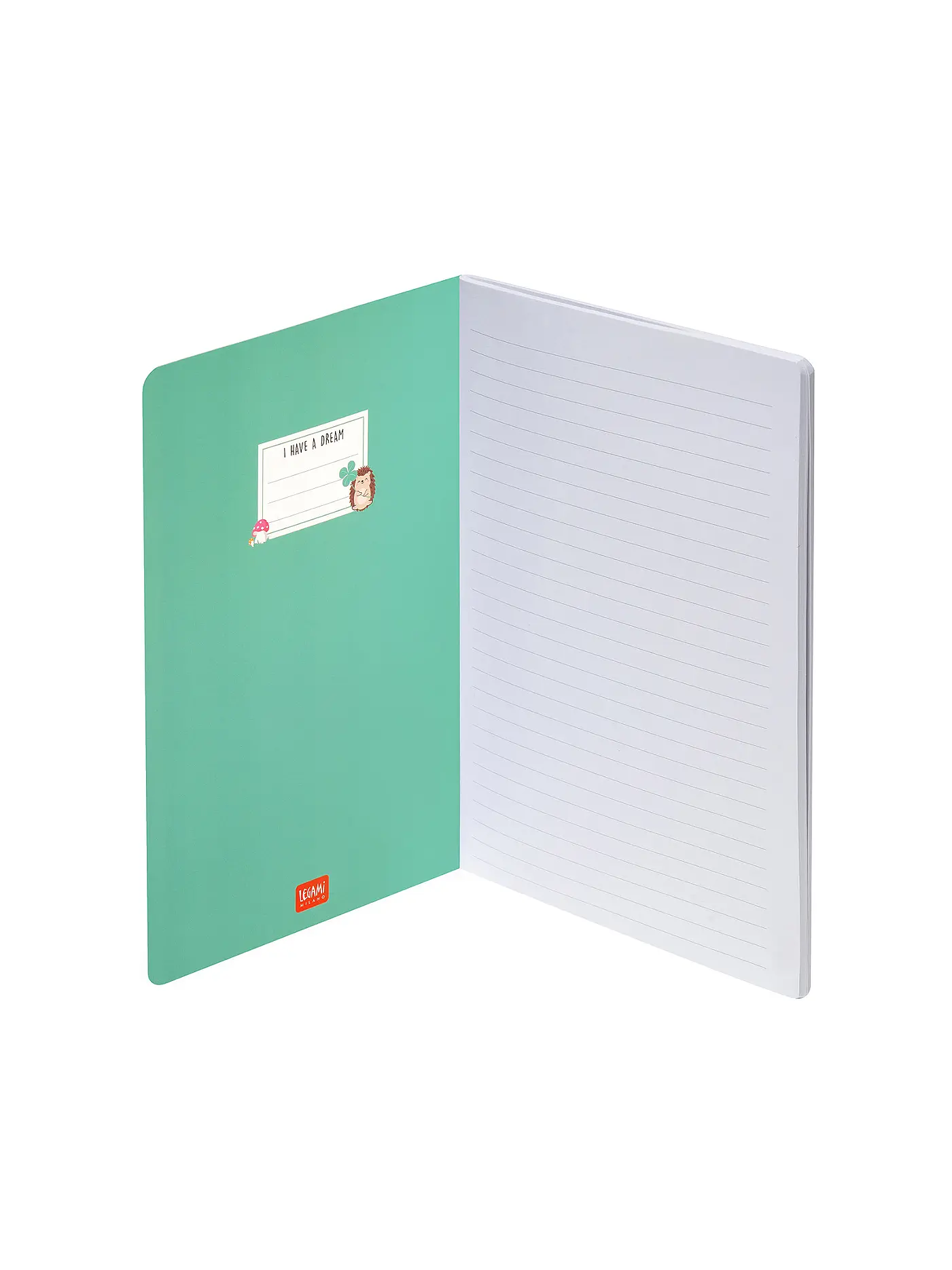 LEGAMI | Liniertes Notizbuch - Large - B5-Format Hedgehog | 